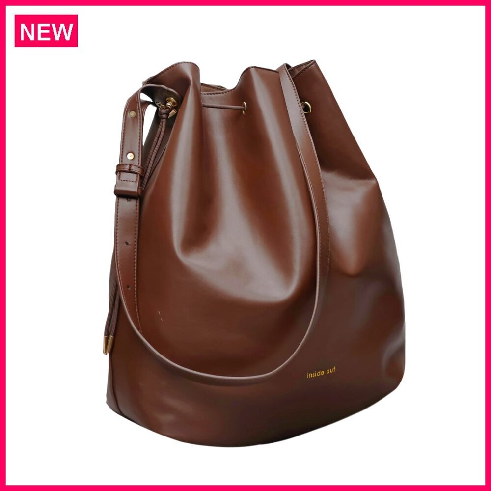 Large Vegan Leather Crossbody Hobo Bag For Work And Travel